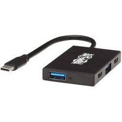 U460-004-2A2C-2 4-Port USB-C Hub - USB 3.1 Gen 2, 10 Gbps, 2 USB-A & 2 USB-C Ports, Thunderbolt 3, Aluminum Hou