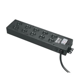 UL800CB-15 Waber-by-Tripp Lite 10-Outlet Industrial Power Strip, 15-ft. Cord, Large Plug Spacing