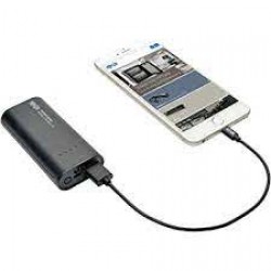 UPB-05K2-1U Portable Charger - USB-A, 5200mAh Power Bank, Lithium-Ion, LED Flashlight, Black