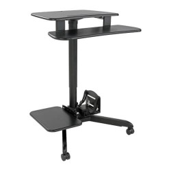 WWSSRDSTC Rolling Desk TV/Monitor Cart - Height Adjustable