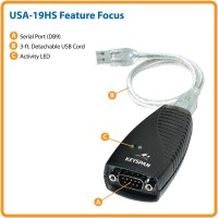 USA-19HS USB naar Serieel RS232 Connector Hoge Snelheid USA19HS TrippLite